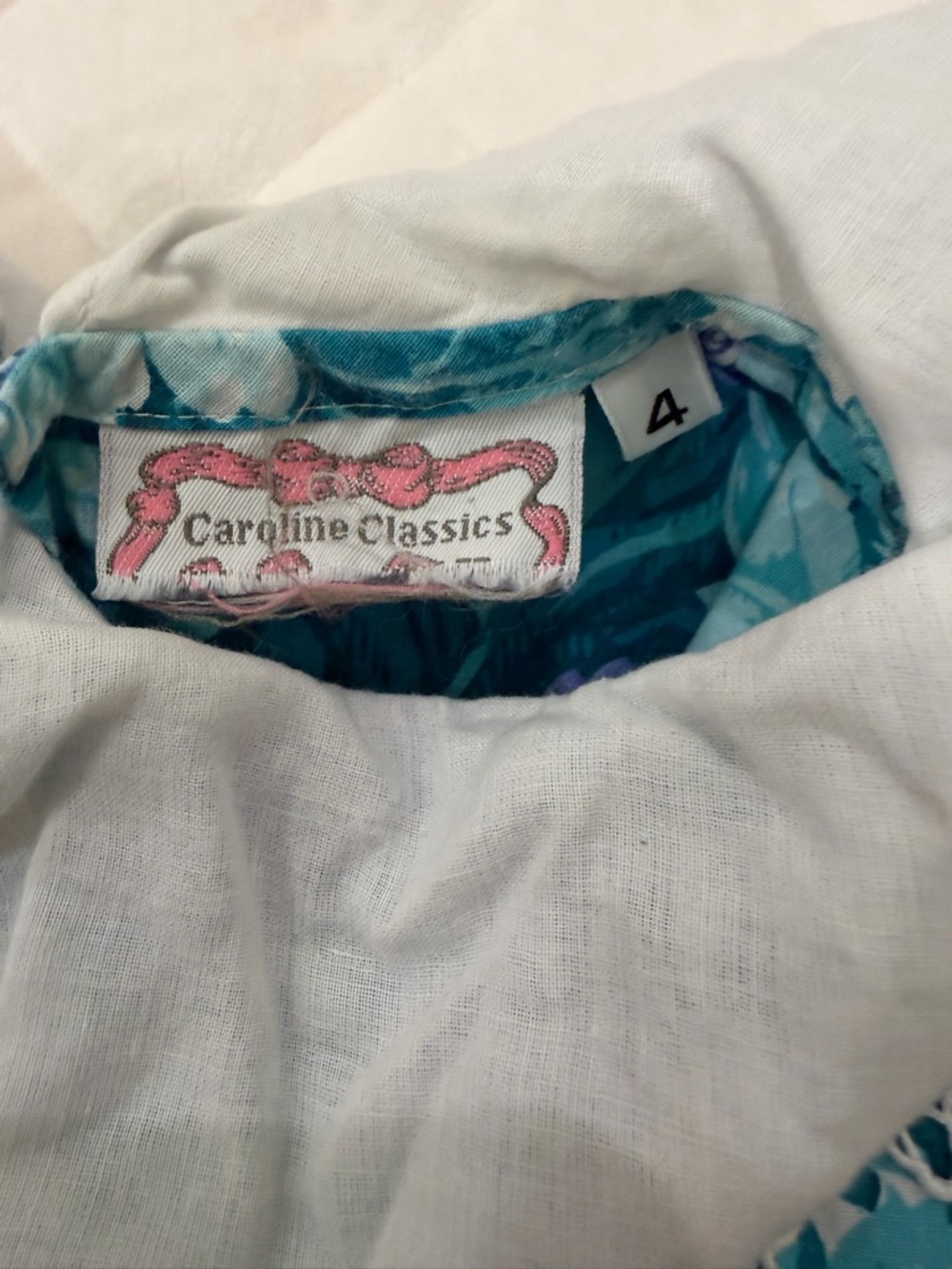 Caroline Classics Vintage Floral Dress size 4 - Picture 2 of 6